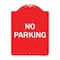 Signmission Designer Series Sign-No Parking, Red & White Heavy-Gauge Aluminum Sign, 24" x 18", RW-1824-9814 A-DES-RW-1824-9814 - alternate 1